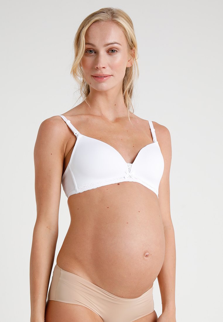 DORINA MAY Imetysrintaliivit - Kolmiokuvioiset rintaliivit - white