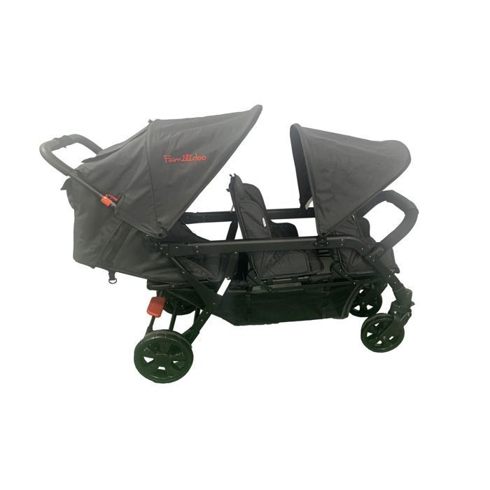 Poussette 3 places Lidoo H3E + Ergondrive Full Black