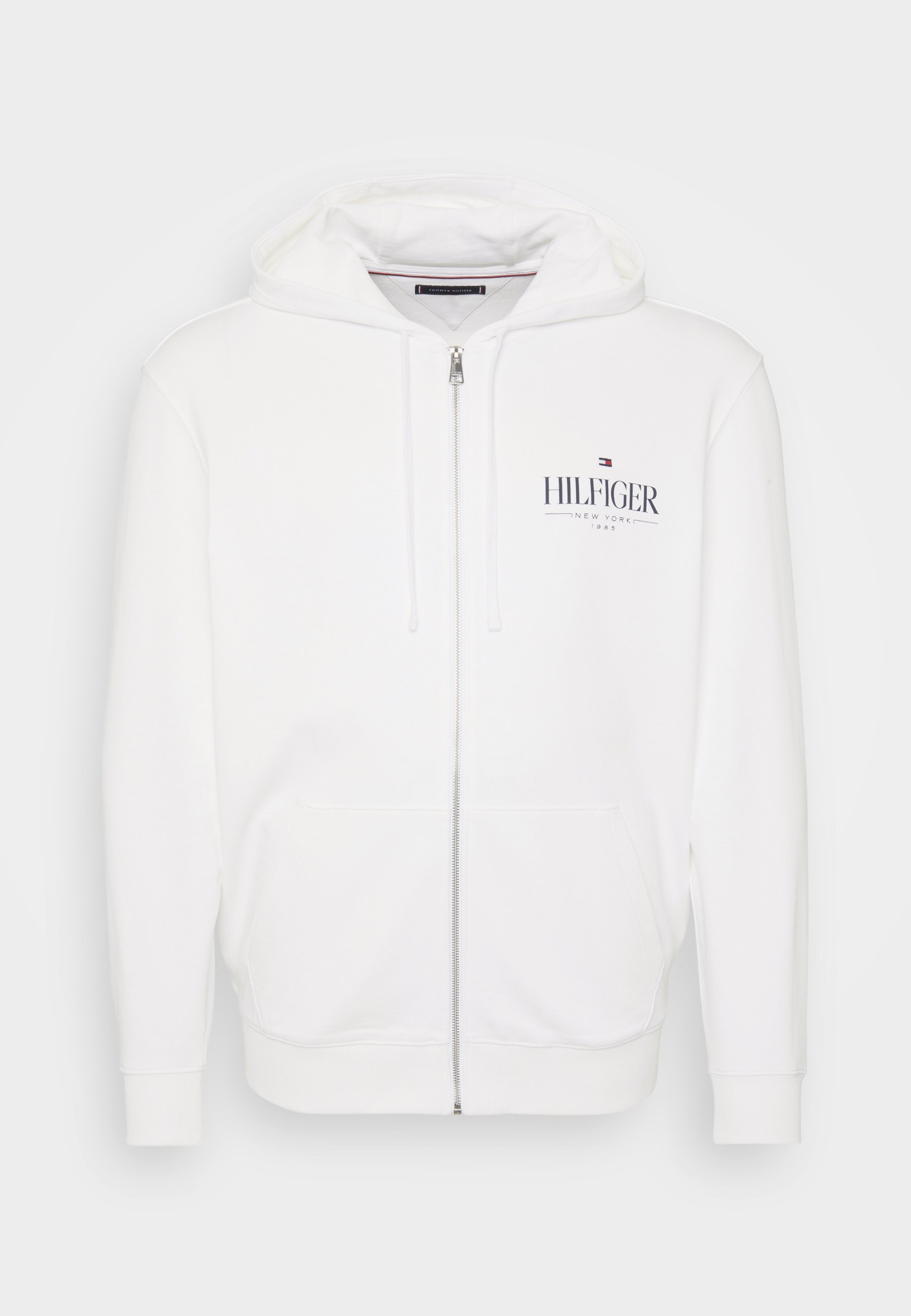 Tommy Hilfiger STACKED HOODED ZIP - Sweatshirt met rits - wit