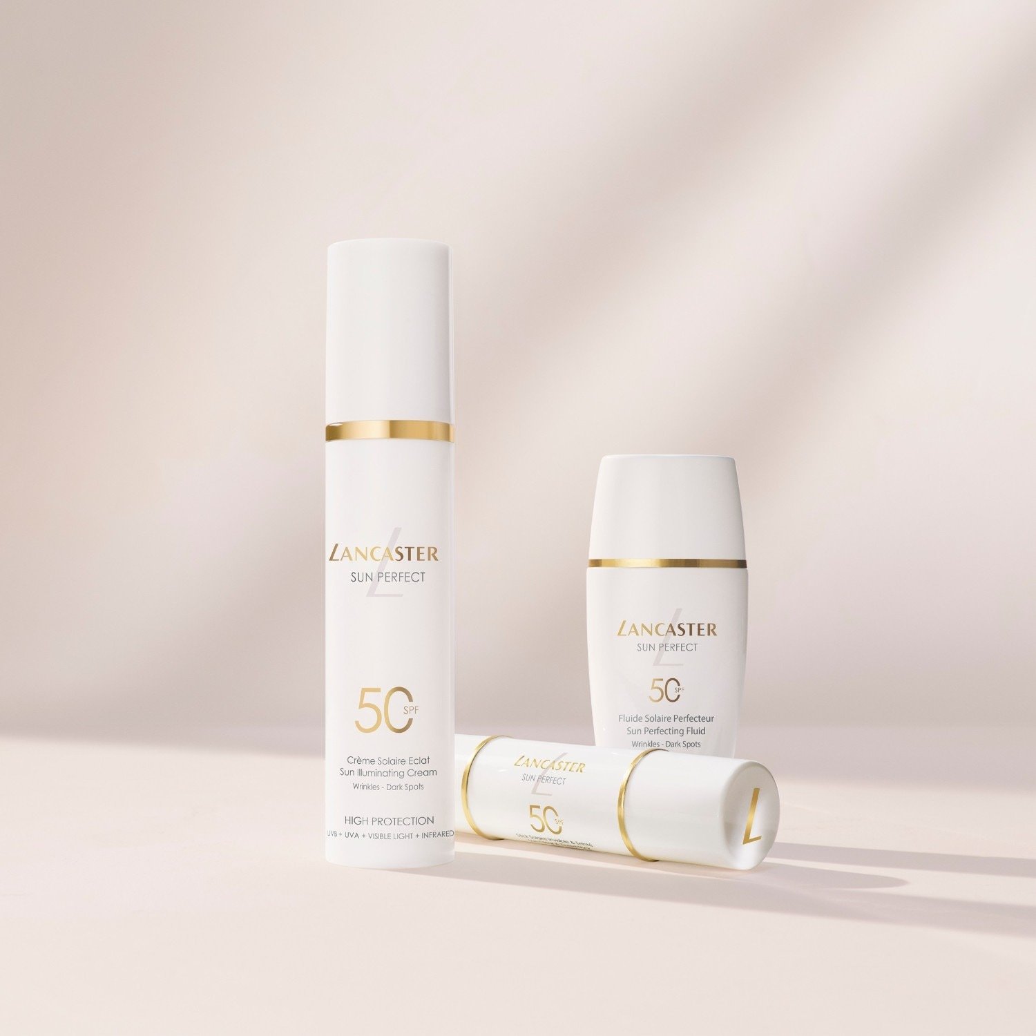 „Lancaster Anti-Aging Care Sun Perfect Youth Protection“ apsauginis kremas nuo saulės, skaidrus ir tonuotas – 12 g
