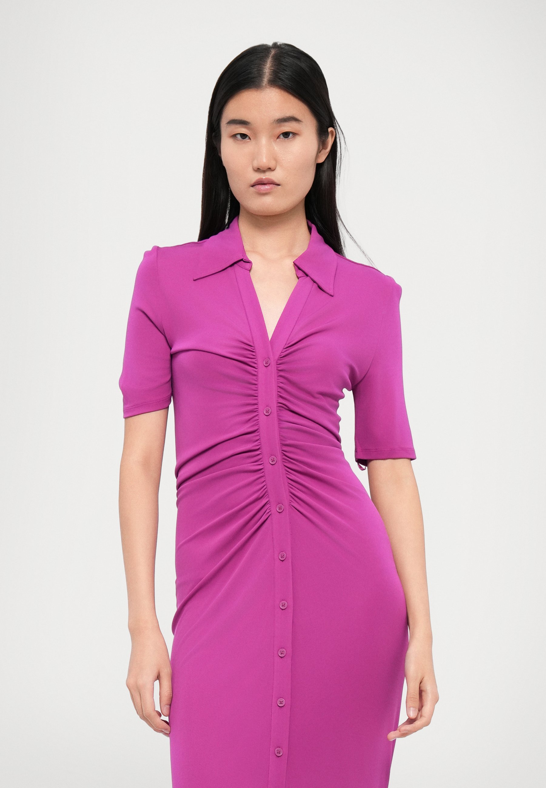 Robe ZOEY de Diane von Furstenberg - Robe en jersey - pourpre vin