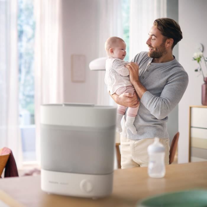 Sterilizzatore - PHILIPS AVENT - Vapore 4 in 1 - Bianco - Sterilizza in 6 minuti - Garantisce la sterilizzazione per 24 ore