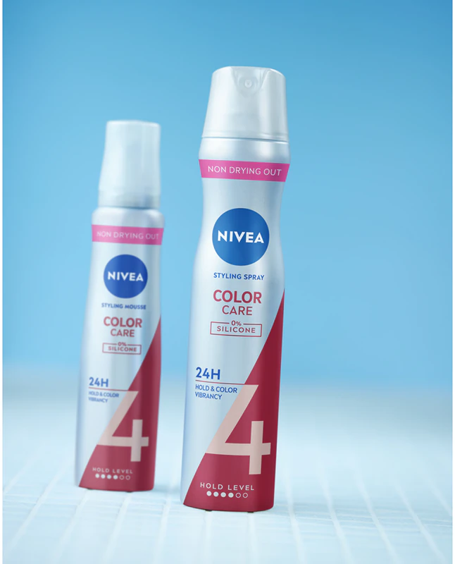 Mousse capilar NIVEA Color Pantenol e Vitamina B3