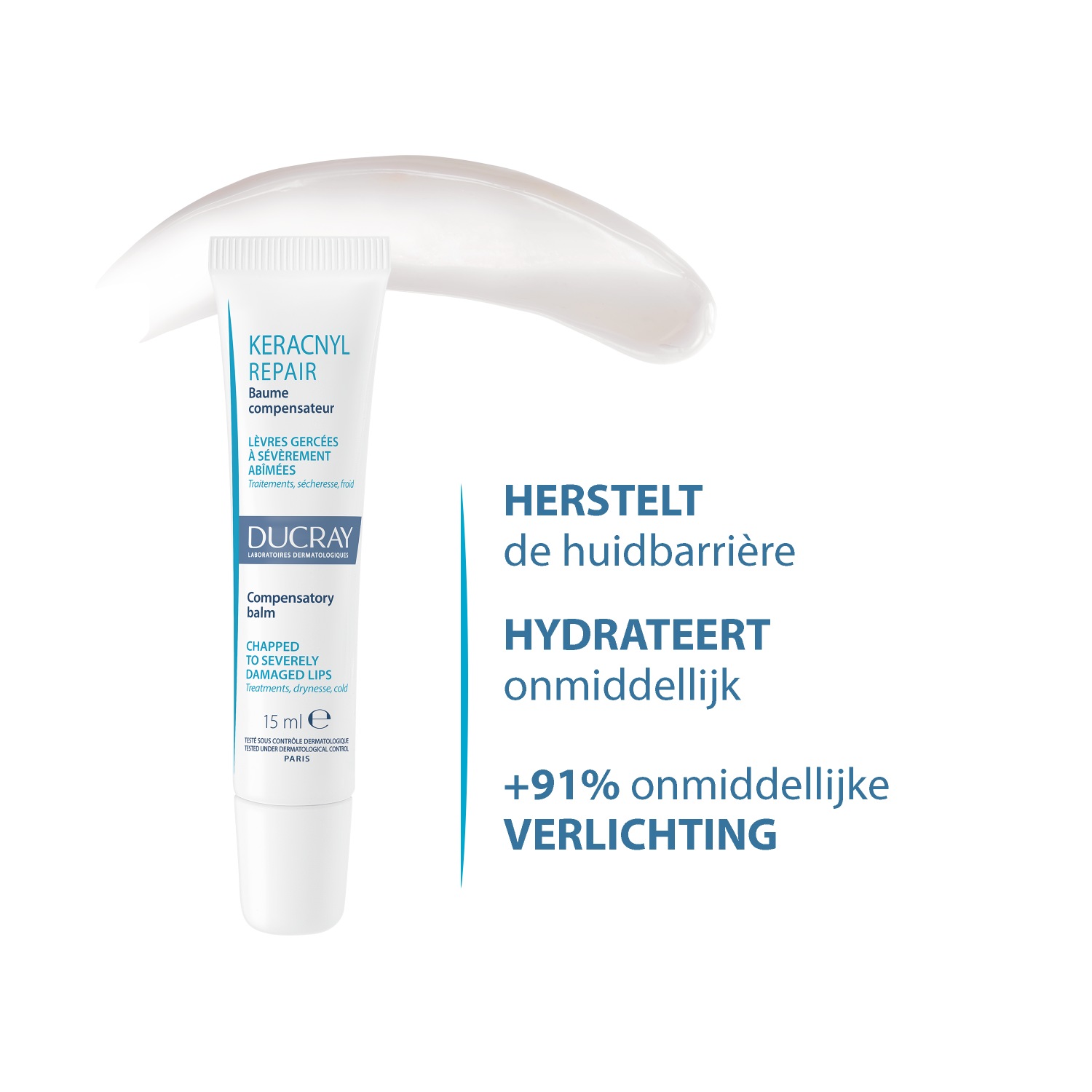 Ducray Lippenbalsam KERACNYL Ausgleichsbalsam - 15 ml