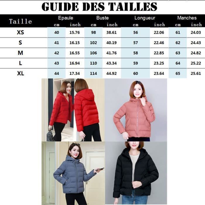 Doudoune Femme - LEOCLOTHO - à capuche à large col fourrure - mi-longue épaississant - Noir