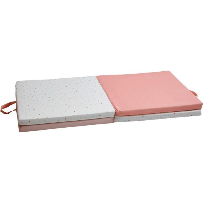 Tapis d'éveil Malin TINEO MON COEUR 3en1 - Tapis évolutif multifonction - 120x120x5 cm