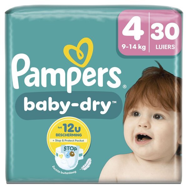 Pampers Baby-Dry autiņbiksītes, 4. izmērs (9-14 kg), 30 gab.