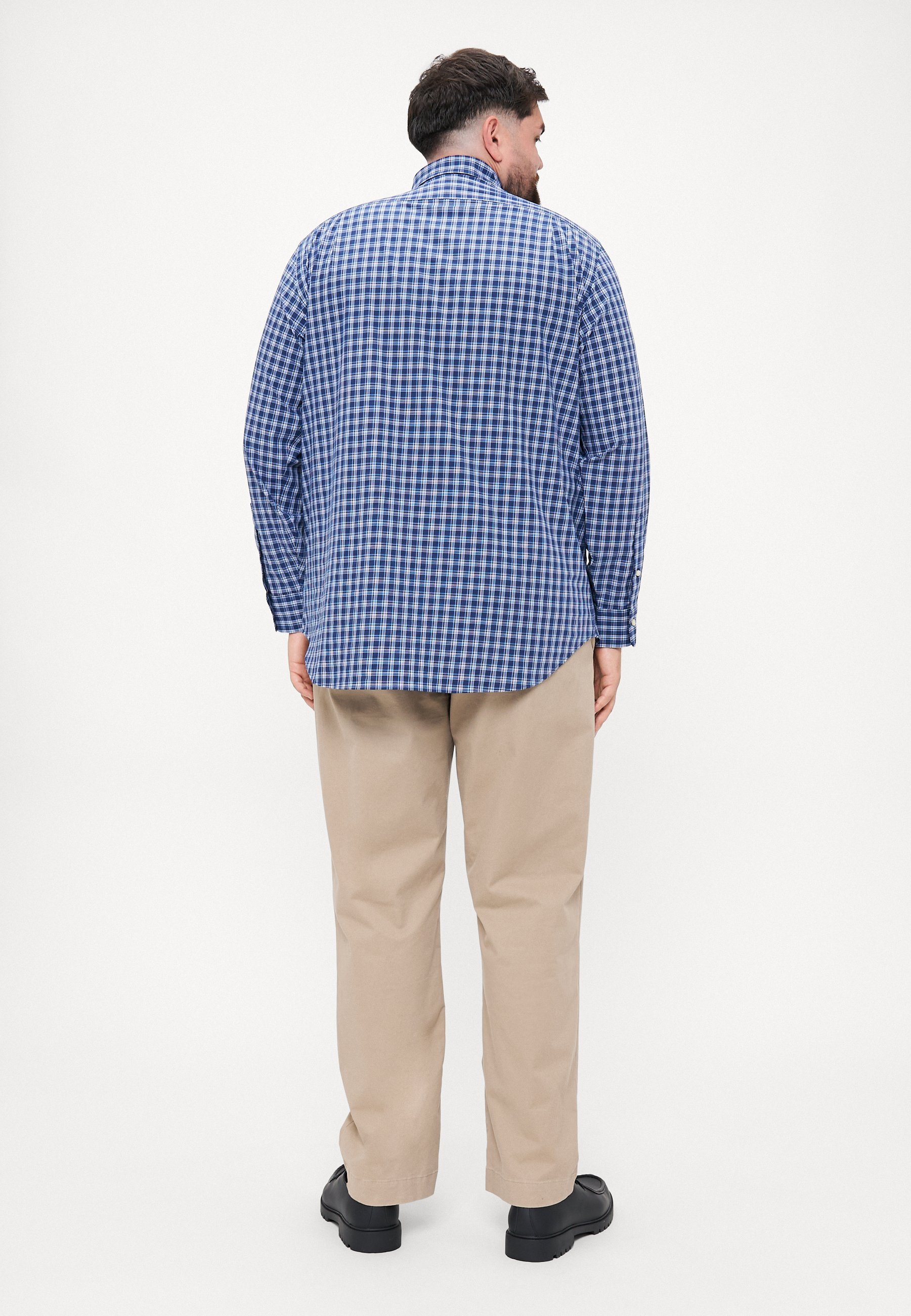 Polo Ralph Lauren Big & Tall SPORT SHIRT MET LANGE MOUWEN - Shirt - marineblauw/multicolor