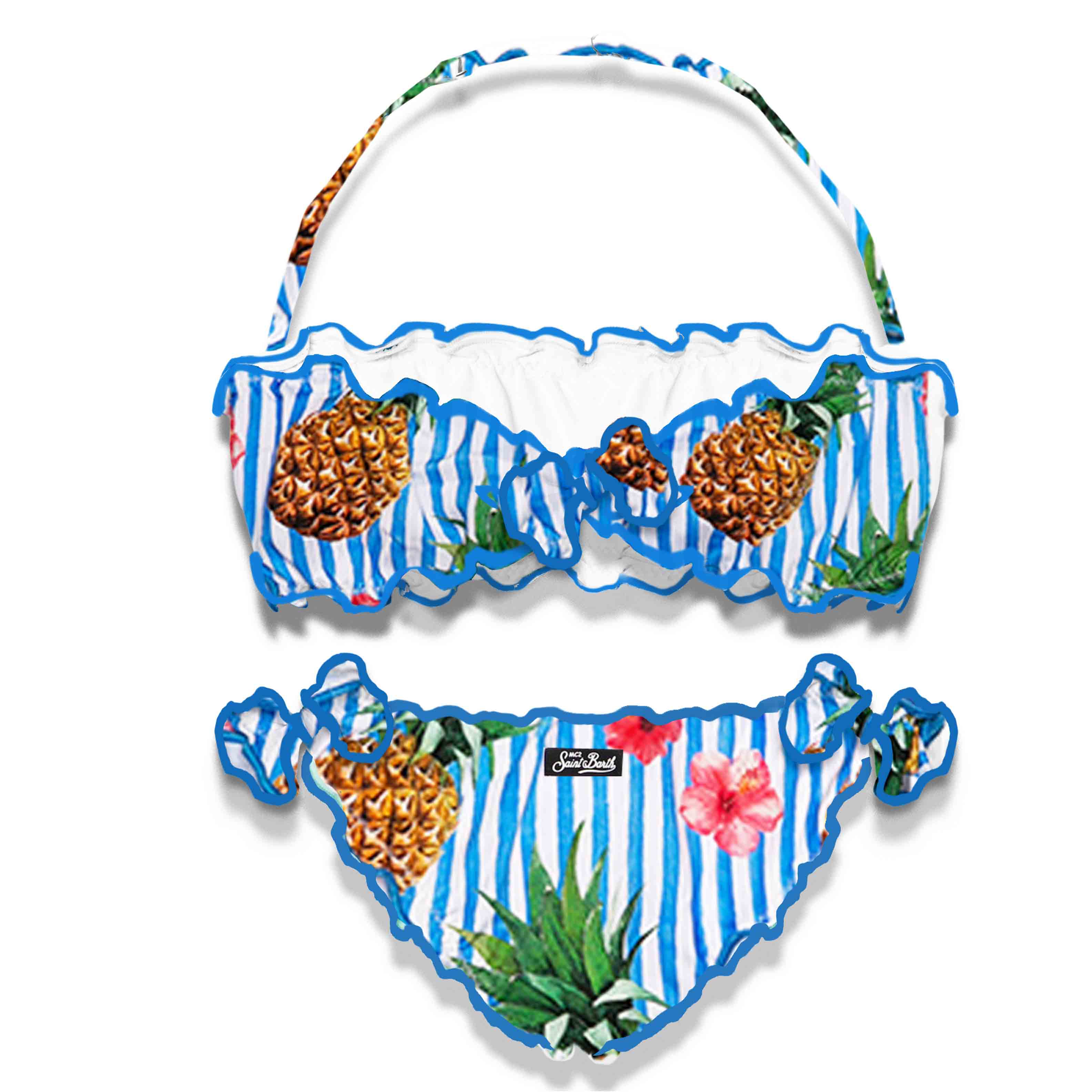 Bikini bébé à imprimé ananas