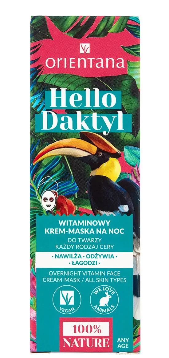 Orientana Hello Daktyl Ekspresowy krem-maska na noc
