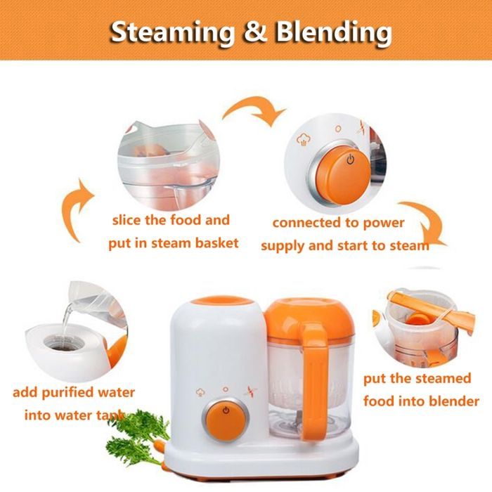 MLBQ Multifunctional Mini Electric Cooker and Blender - Grey - 1 piece