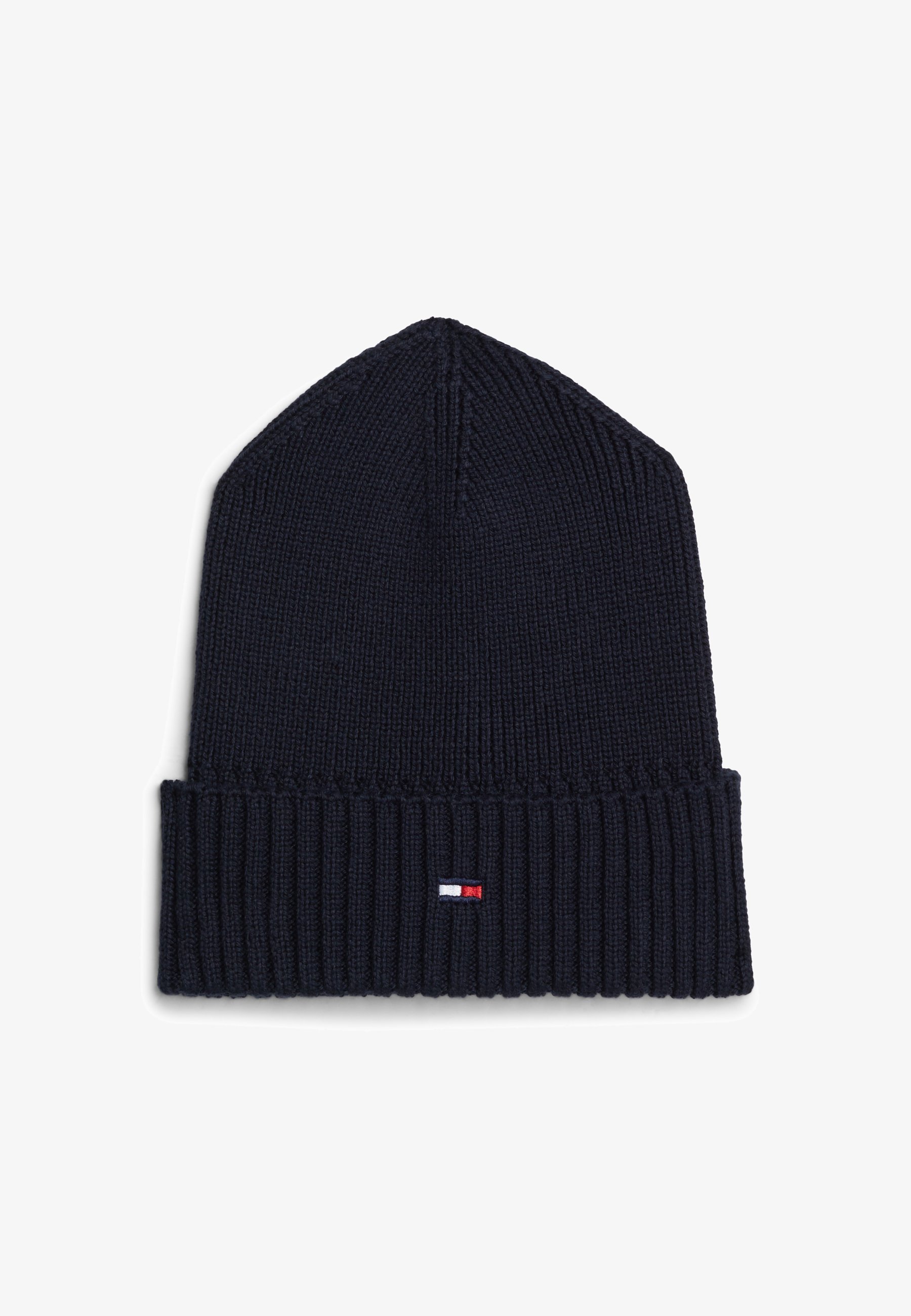 Tommy Hilfiger SMALL FLAG BEANIE UNISEX - Lue - black/white/blackTommy Hilfiger