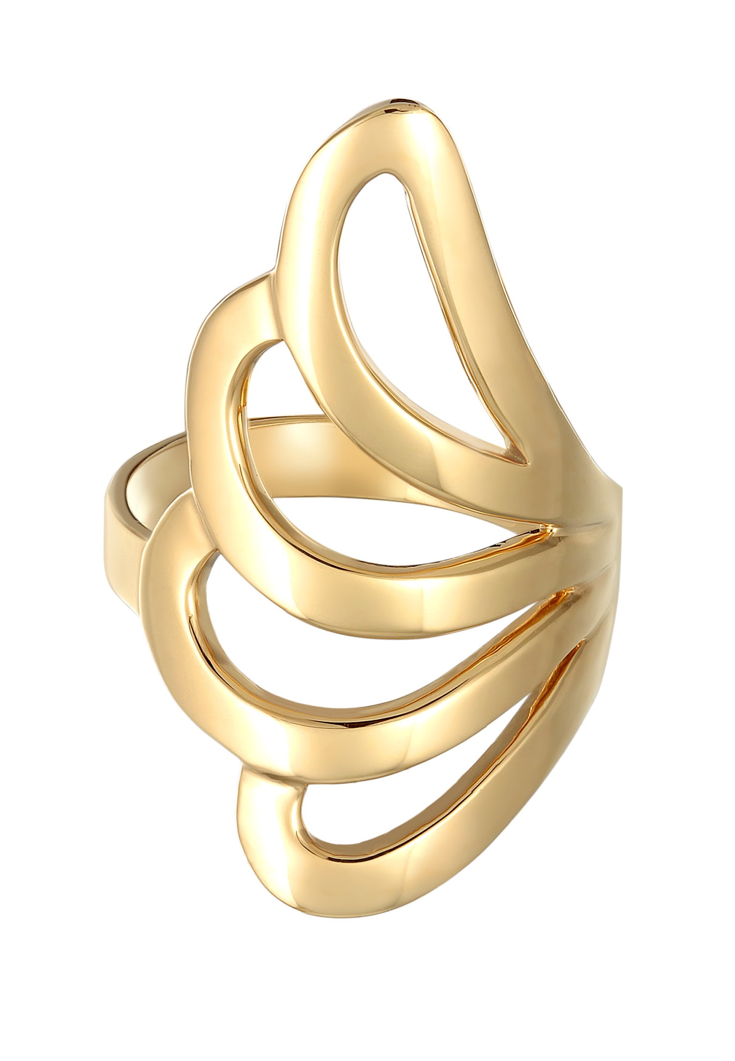 Nenalina Femmes déclaration basique vague géo en argent sterling 925