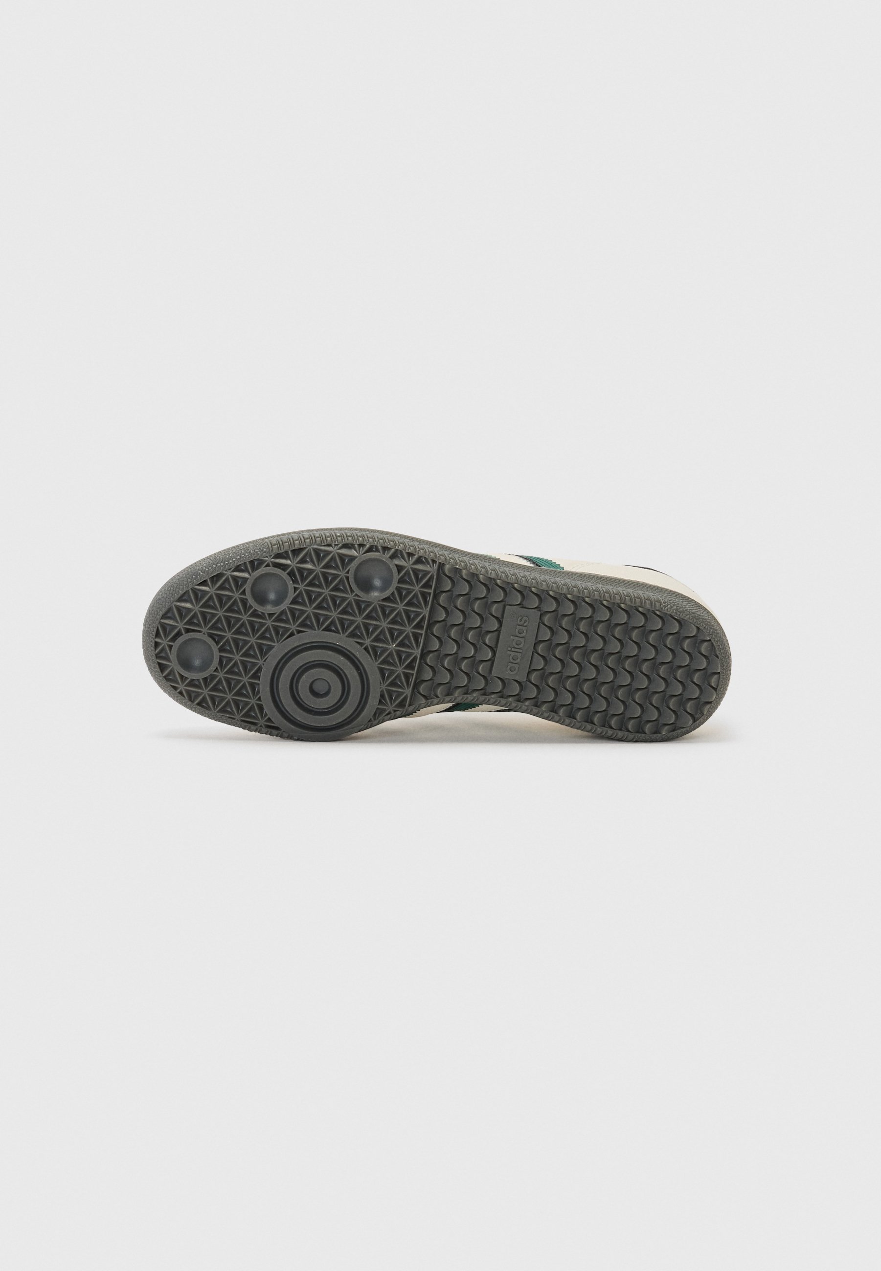 adidas Originals SAMBA UNISEX - Scarpe da ginnastica - bianco base/verde universitario/carbonio