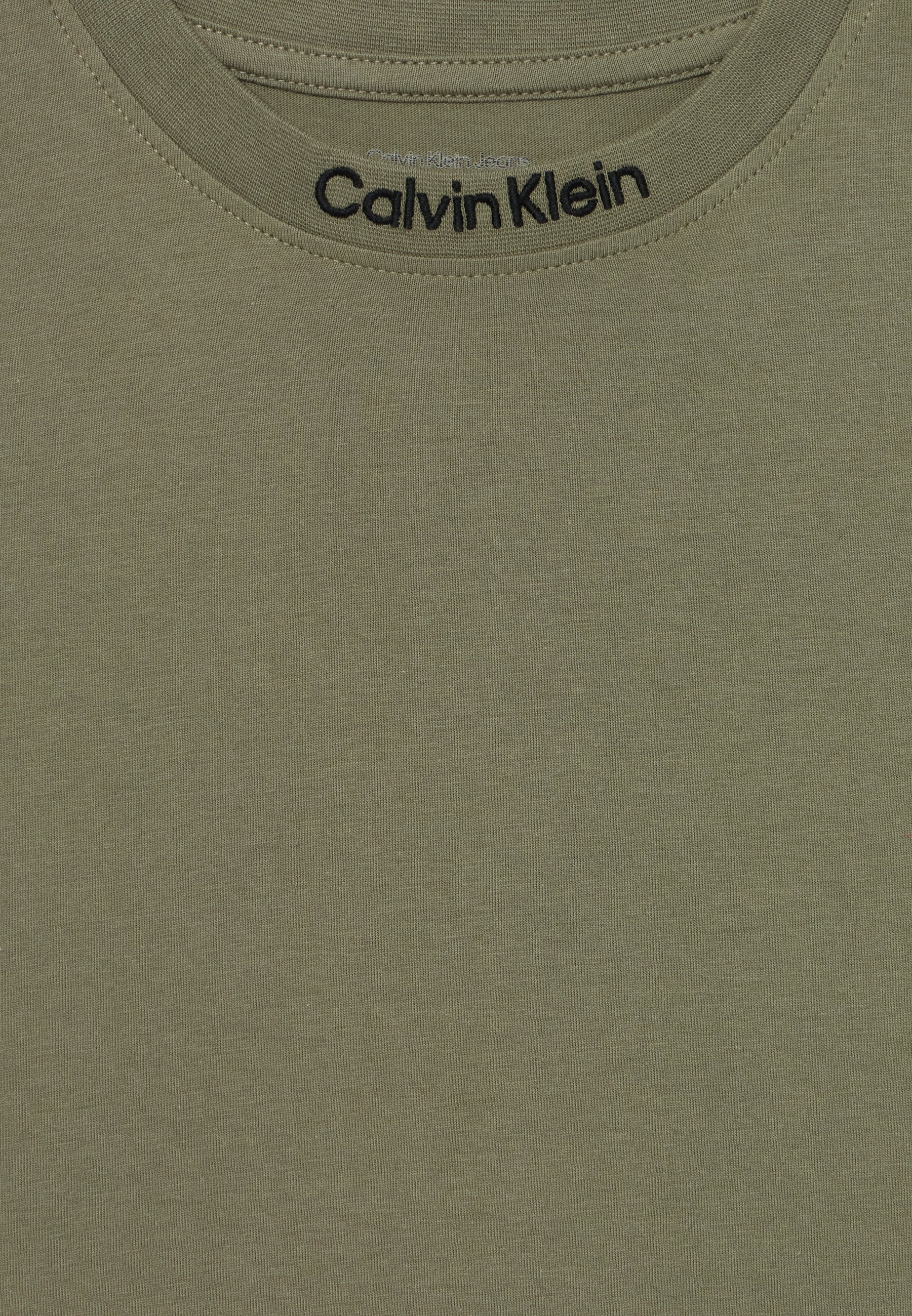 CROPPED LOGO TEE UNISEX 2 PACK - Printtipaita - dusty olive/blackCalvin Klein Jeans