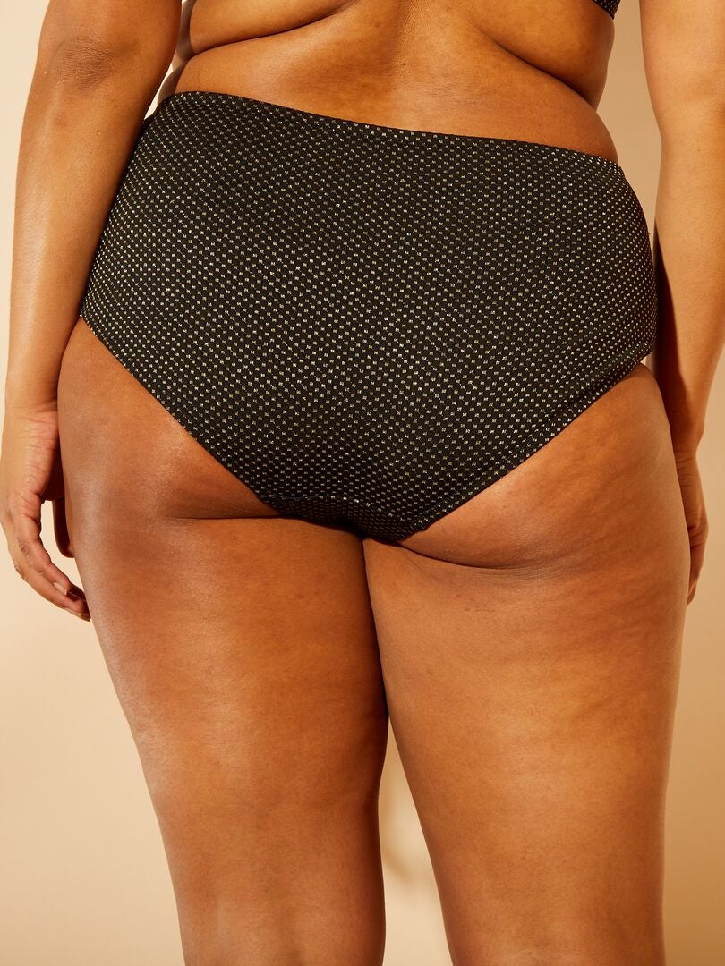 Bikinibroekje met print - zwart
