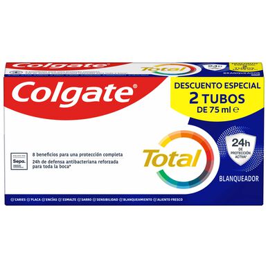 Colgate Pack Total Whitening -hammastahna 2 x 75 ml 2 x 75 ml