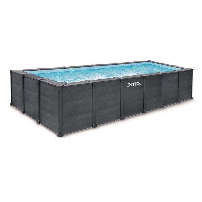 Piscina tubular rectangular Intex Graphite de 6 x 3 x 1,24 m