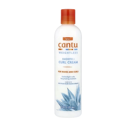 Cantu Weightless Smooth   Curl Cream wygładzający krem podkreślający loki i fale 295 ml