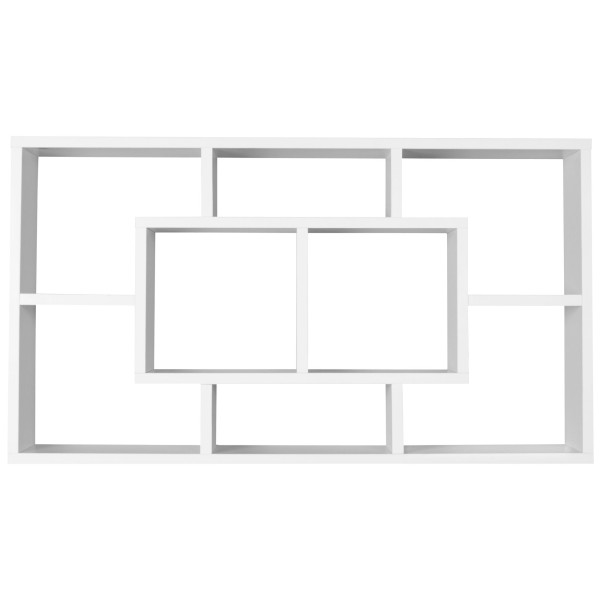 FineBuy Półka ścienna mdf biały 85 cm