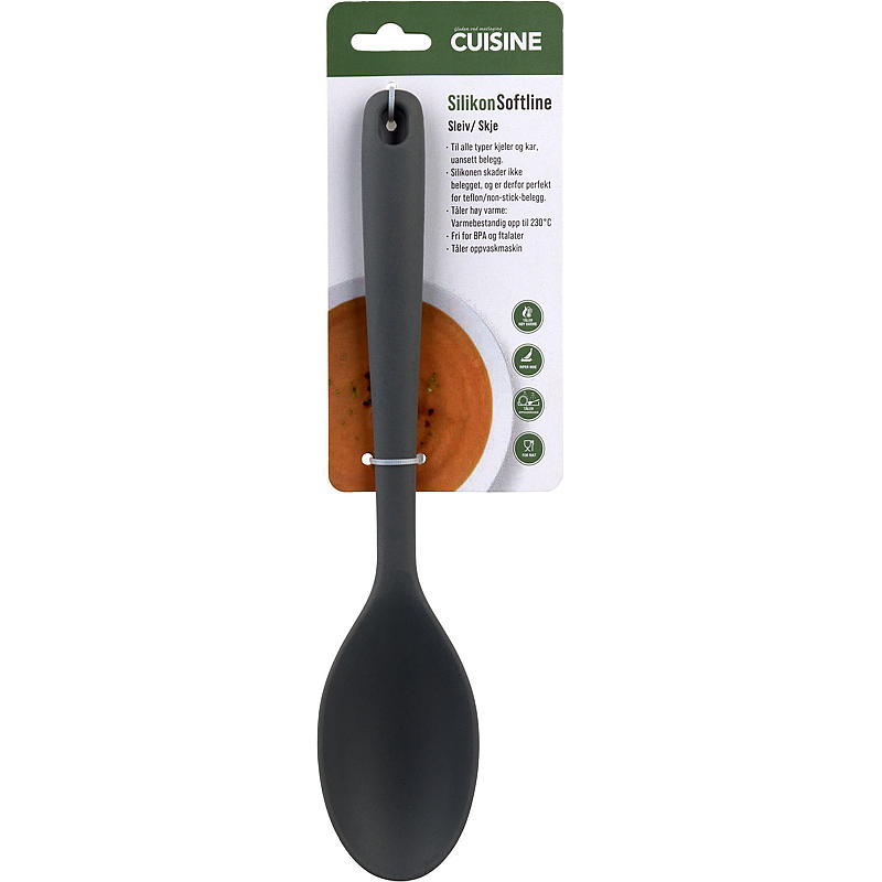 Cuisine øse/ske silikone sort Softline Cuisine