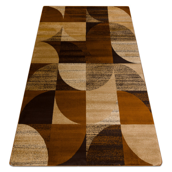 Dywan ROYAL H387 Geometryczny - brązowy / 100x200 cm