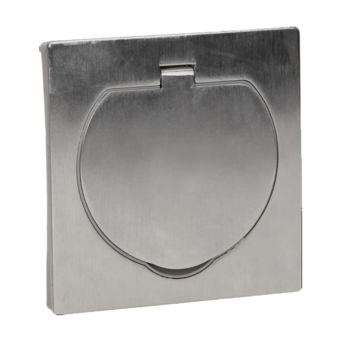 Waterdicht stopcontact - Roestvrij staal - 2P+E - IP55 - 3680W - Voor buiten