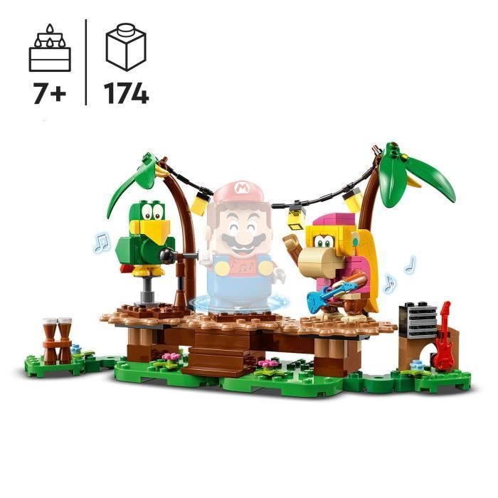 LEGO® Super Mario 71421 Dixie Kong's Jungle Concert uitbreidingsset, te combineren met het startpakket