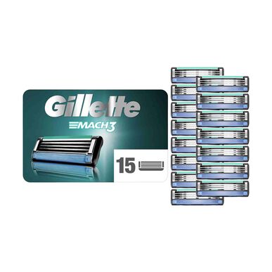 Gillette Mach 3 partahöylän vaihtoterät 15 kpl 15 kpl