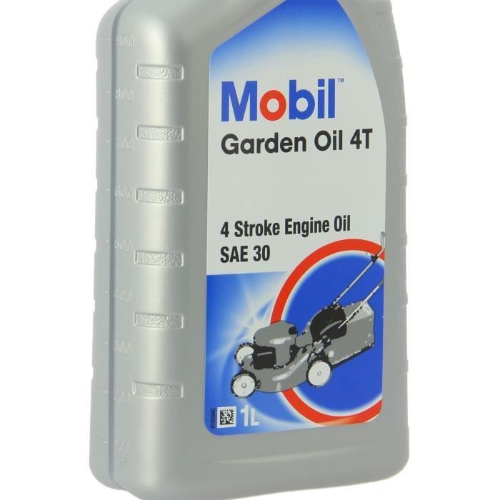 MOBIL Huile-Additif Garden Oil 4T - Synthetique / SAE 30 / 1L