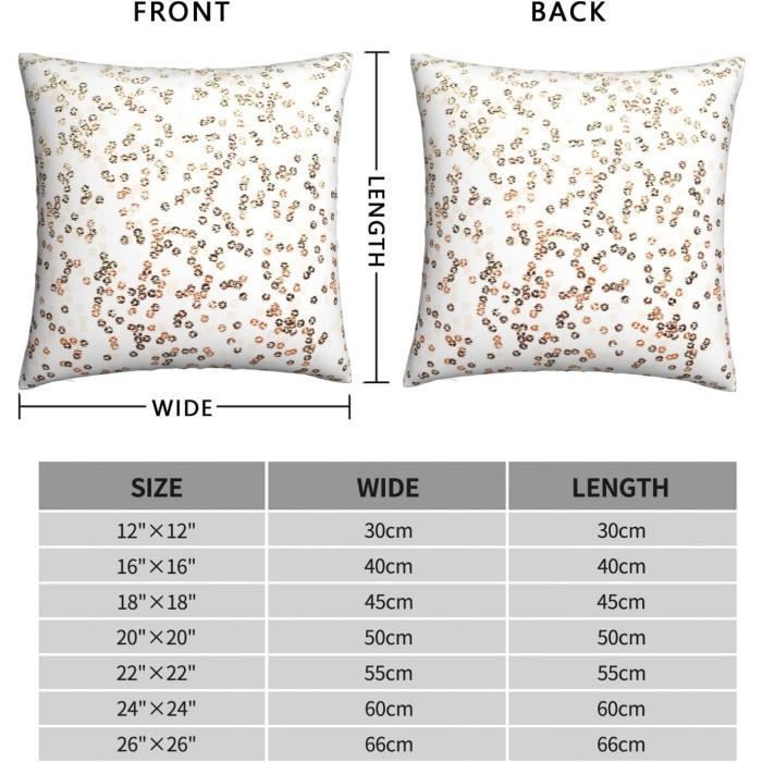 Funda de almohada - Blanca - 50x75cm - Rayas - Contemporánea
