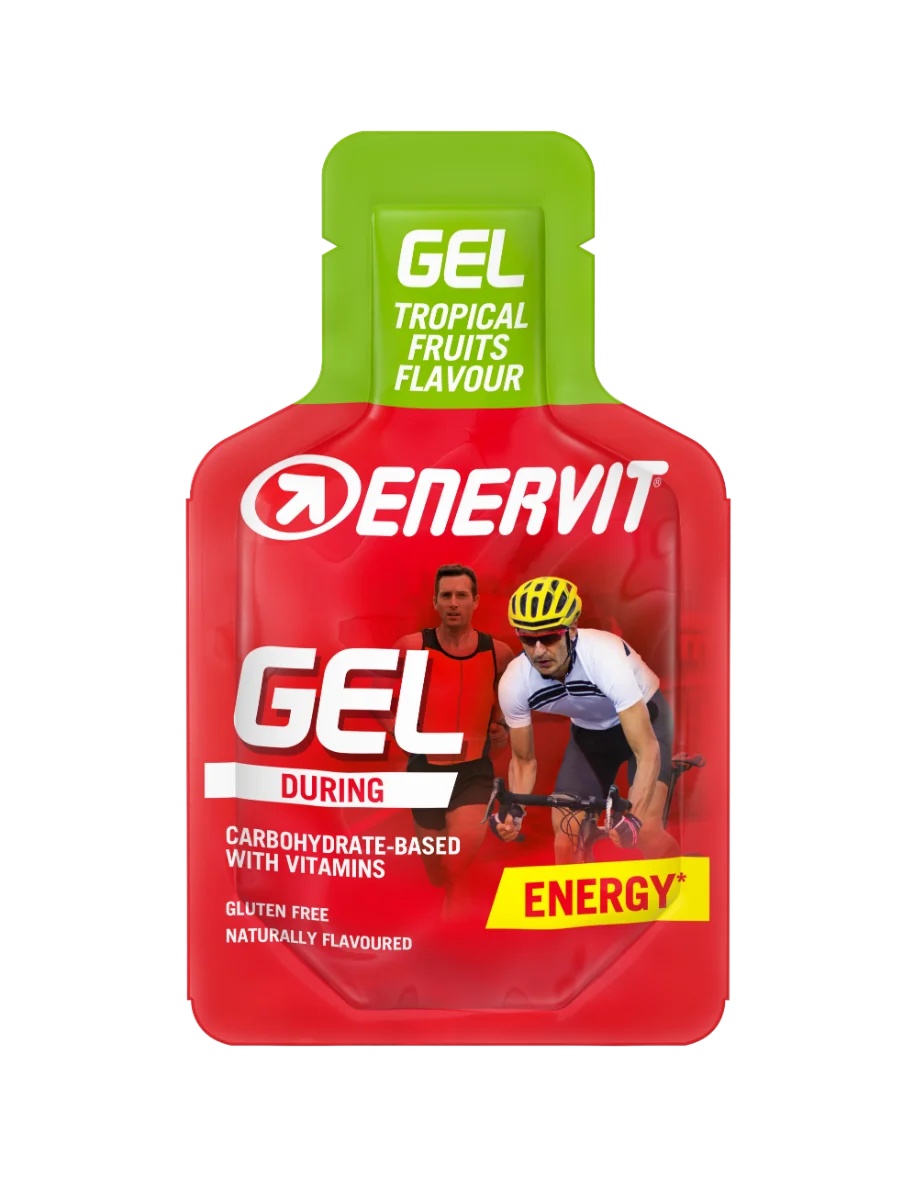 ENERVIT Enervitene Sport Gel Frutas Tropicais Suplemento Alimentar Esportivo 25 ml Energia