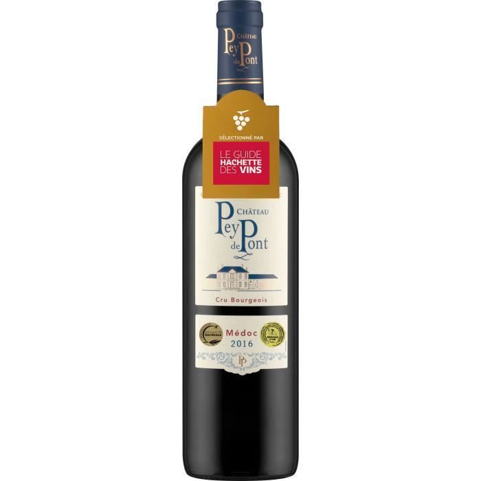 Compre 4 y obtenga 2 gratis - Château Pey de Pont 2016 Médoc Cru Bourgeois - Vino Tinto Burdeos