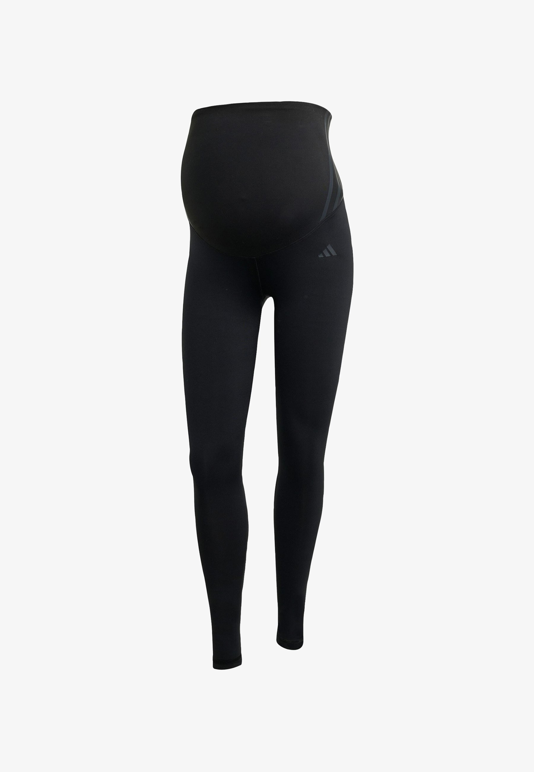 adidas Performance OPTIME ESSENTIALS MATERNITY - Retuusid - must/süsinikhall