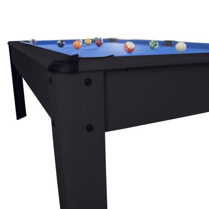 Billard Américain Harmony 6Ft - 206,5 x 116,5 x 80 cm avec Accessoires -Tapis Bleu