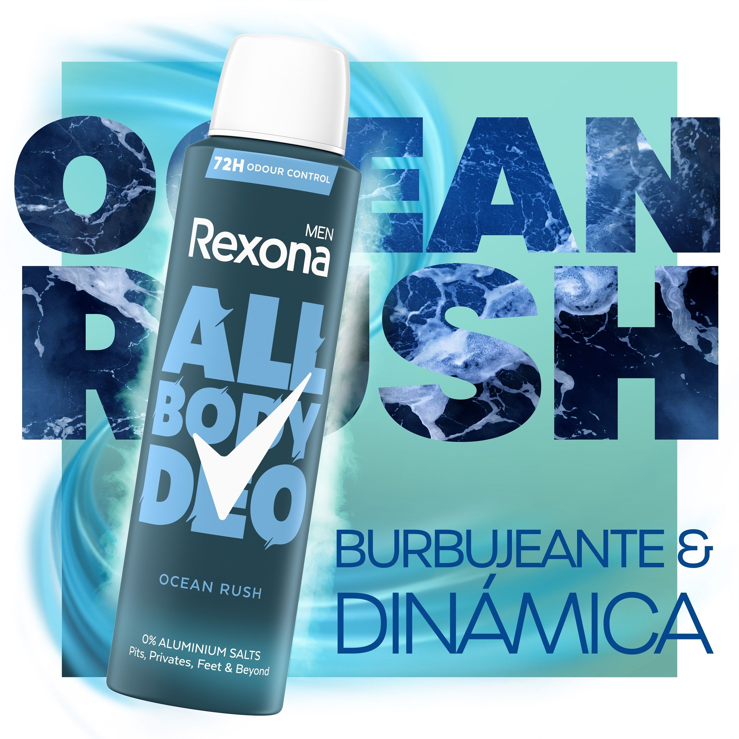 Dezodorans u spreju za muškarce Dezodorans za cijelo tijelo Ocean Rush Dezodoransi u spreju