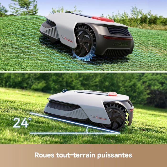 Dreame A1 Pro Tondeuse robotisée intelligente, 2000 m² tondeuse a gazon robotisée sans fil périmétrique, Gestion intuitive des