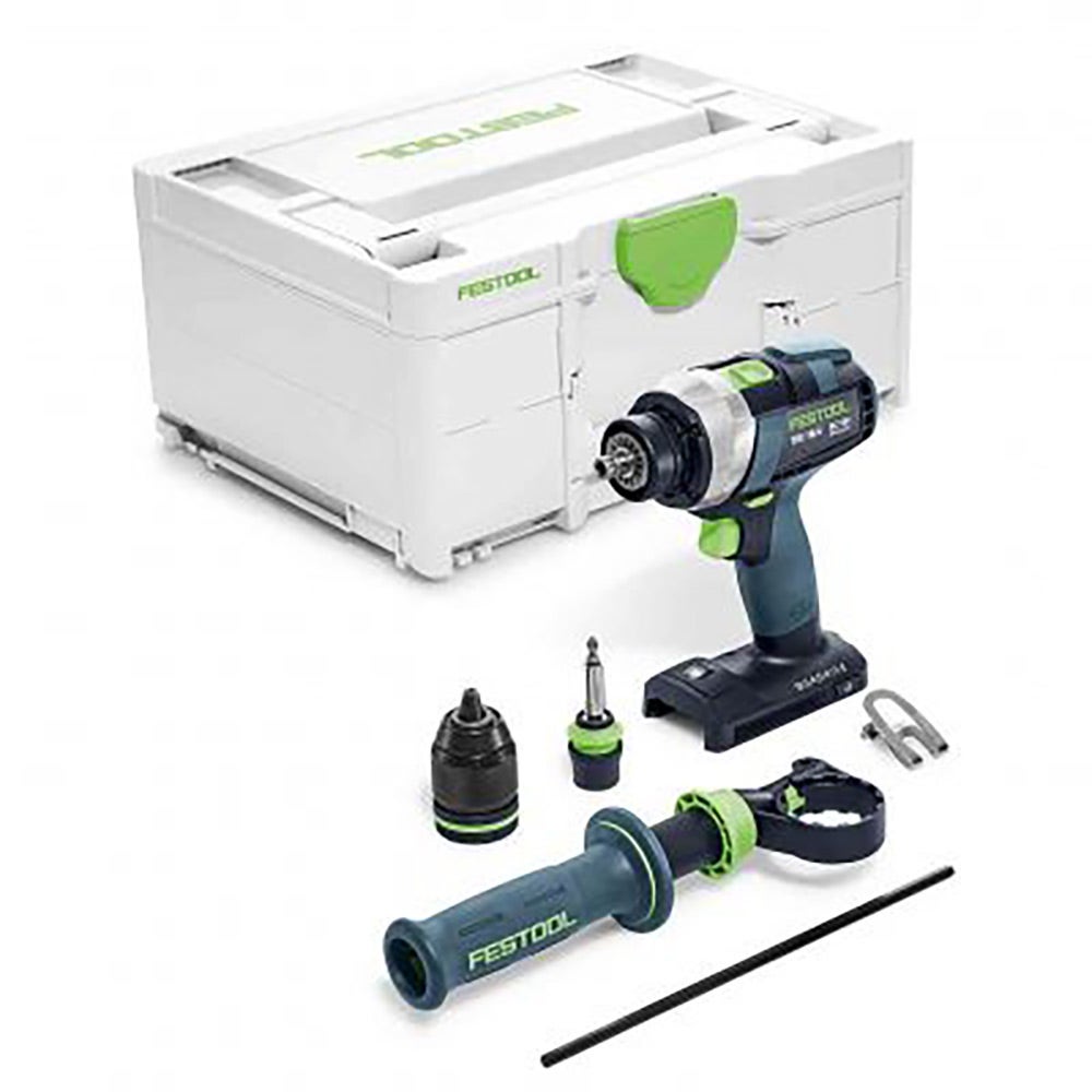 Mașină de găurit cu acumulator FESTOOL TDC 18V cu 4 trepte de viteză Basic în Systainer 575601