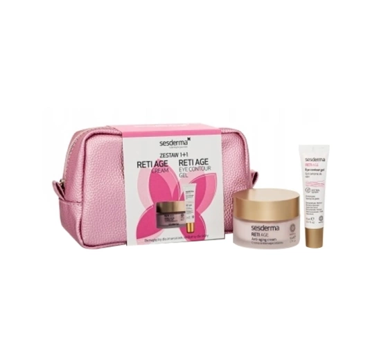 Sesderma Reti Age zestaw prezentowy w kosmetyczce krem pod oczy 15 ml   krem do twarzy 50 ml