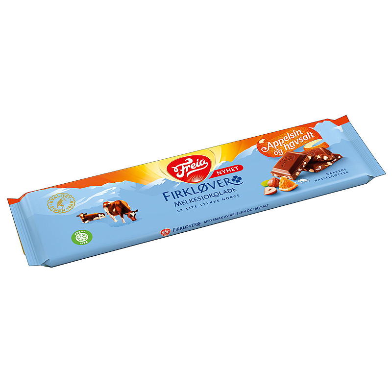 Freia sparrenklaver met sinaasappel en zeezout 200 g