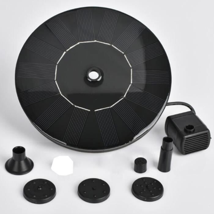 Pompe solari per fontane da giardino, kit pompa acqua con pannello solare monocristallino da 1,4 W per laghetto o fontana da giardino