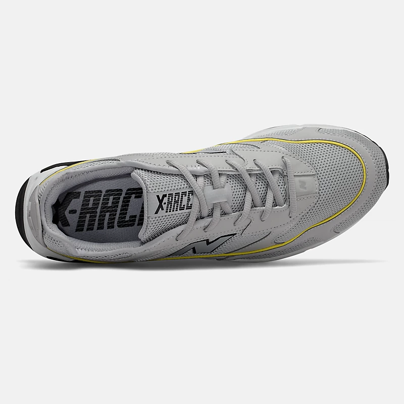 Tênis X-RACER masculino – Rain Cloud com amarelo atômico