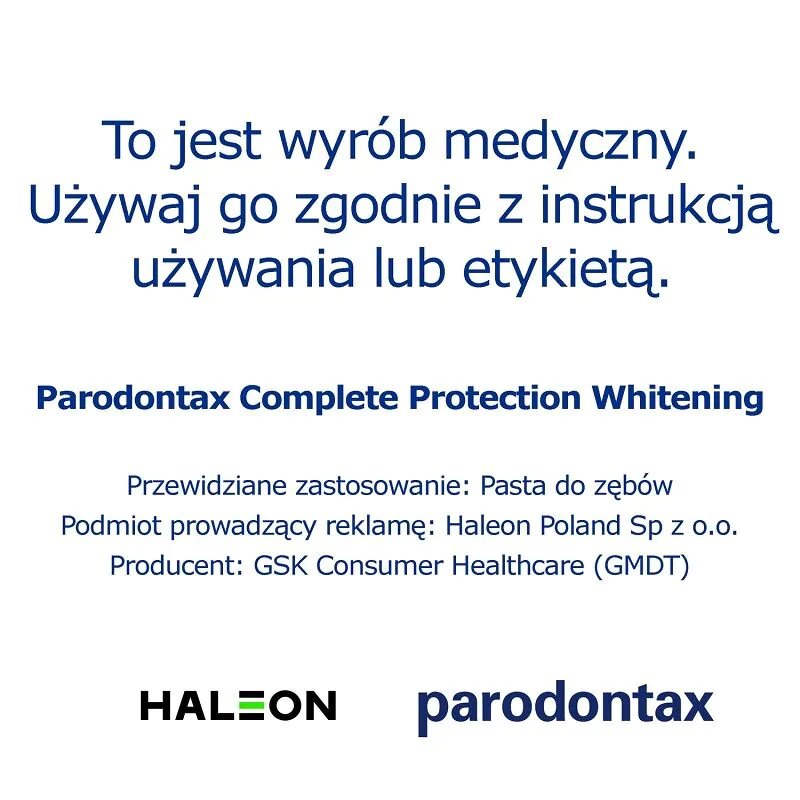 Parodontax Pasta Complete Protection Whitening