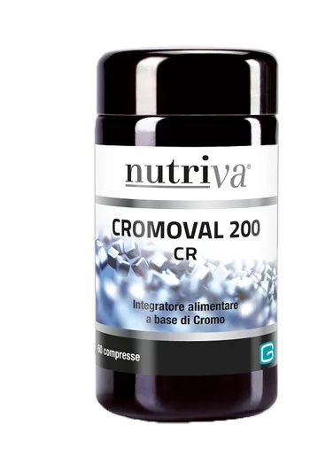 NUTRIVA Nutriva Cromoval 200 Voedingssupplement voor de vetstofwisseling 60 tabletten