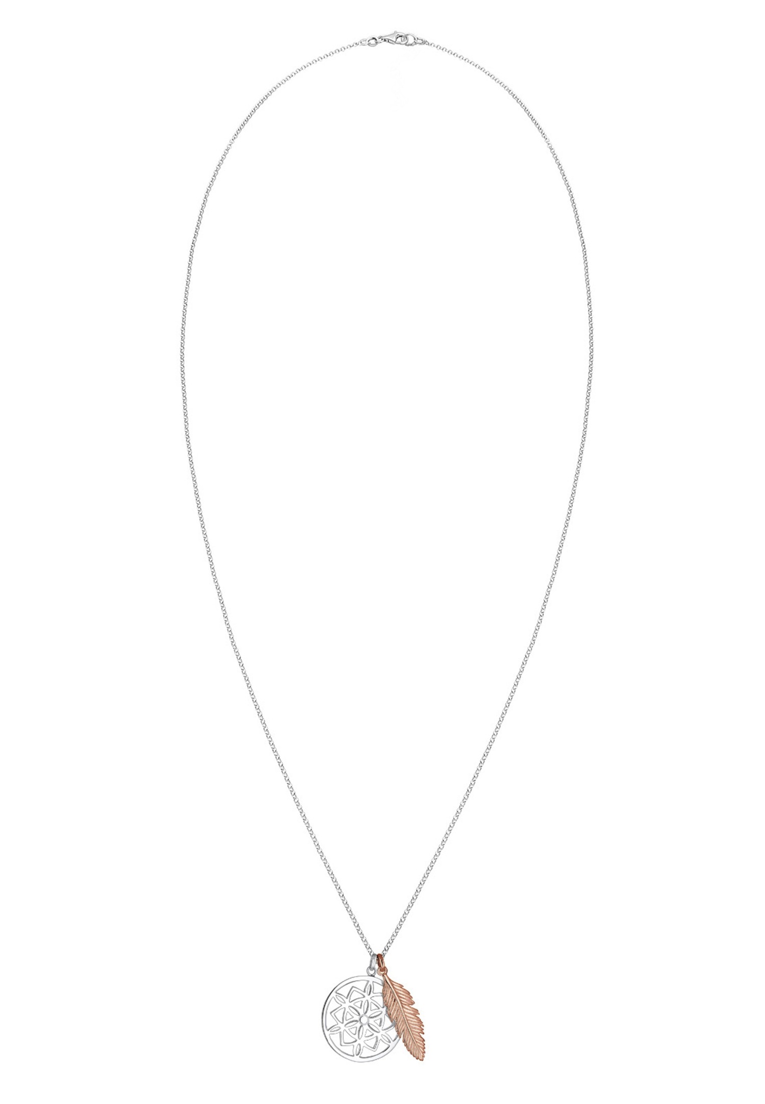 Elli Femme Plume Capteur de rêves en Argent 925