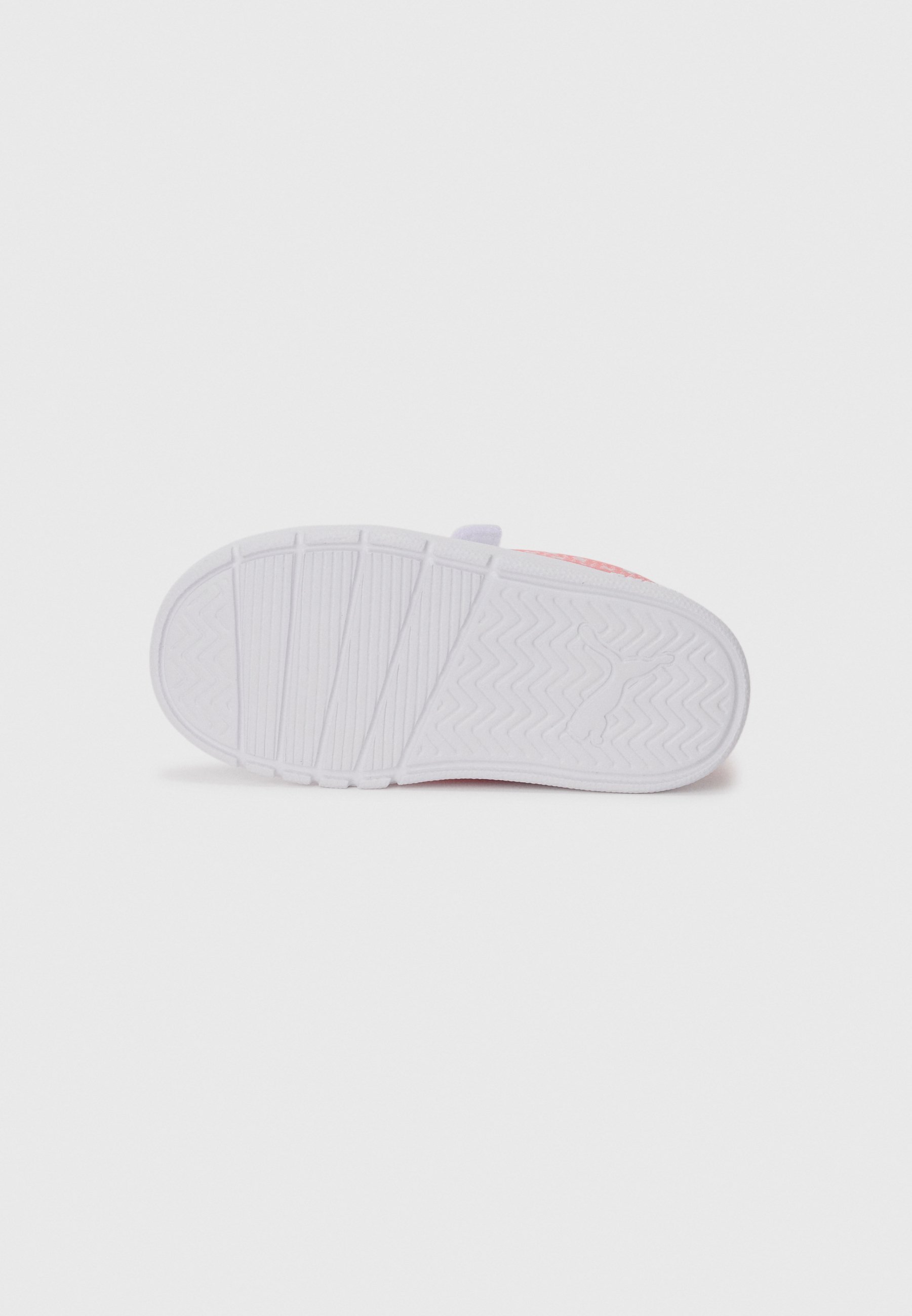 Puma COURTFLEX V3 DOTTY UNISEX - Bėgimo bateliai plentui - balti/rožiniai/sidabriniai