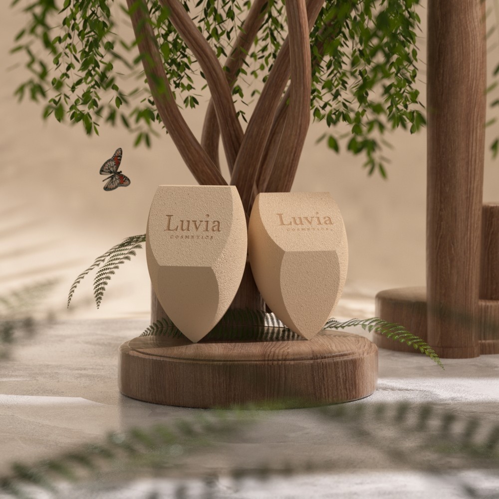 Luvia Tea Make-up Sponge Set