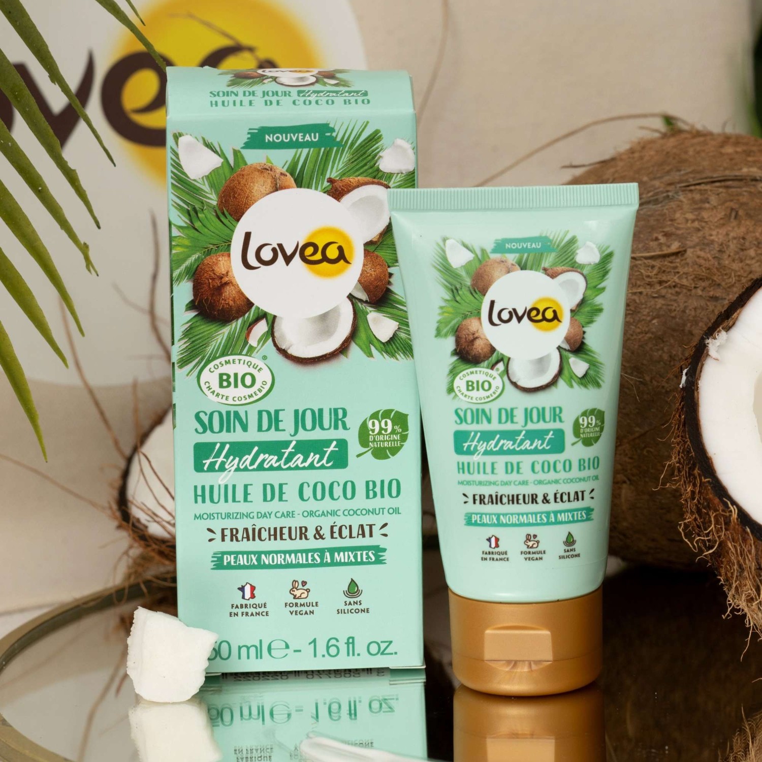 Lovea Soin de Jour Huile de Coco Bio CertifiéBIO