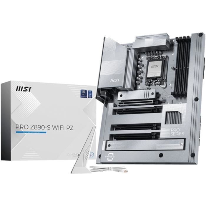 Motherboard - MSI - PRO Z890-S WIFI PZ Intel Z890 LGA 1851 (Socket V1) ATX