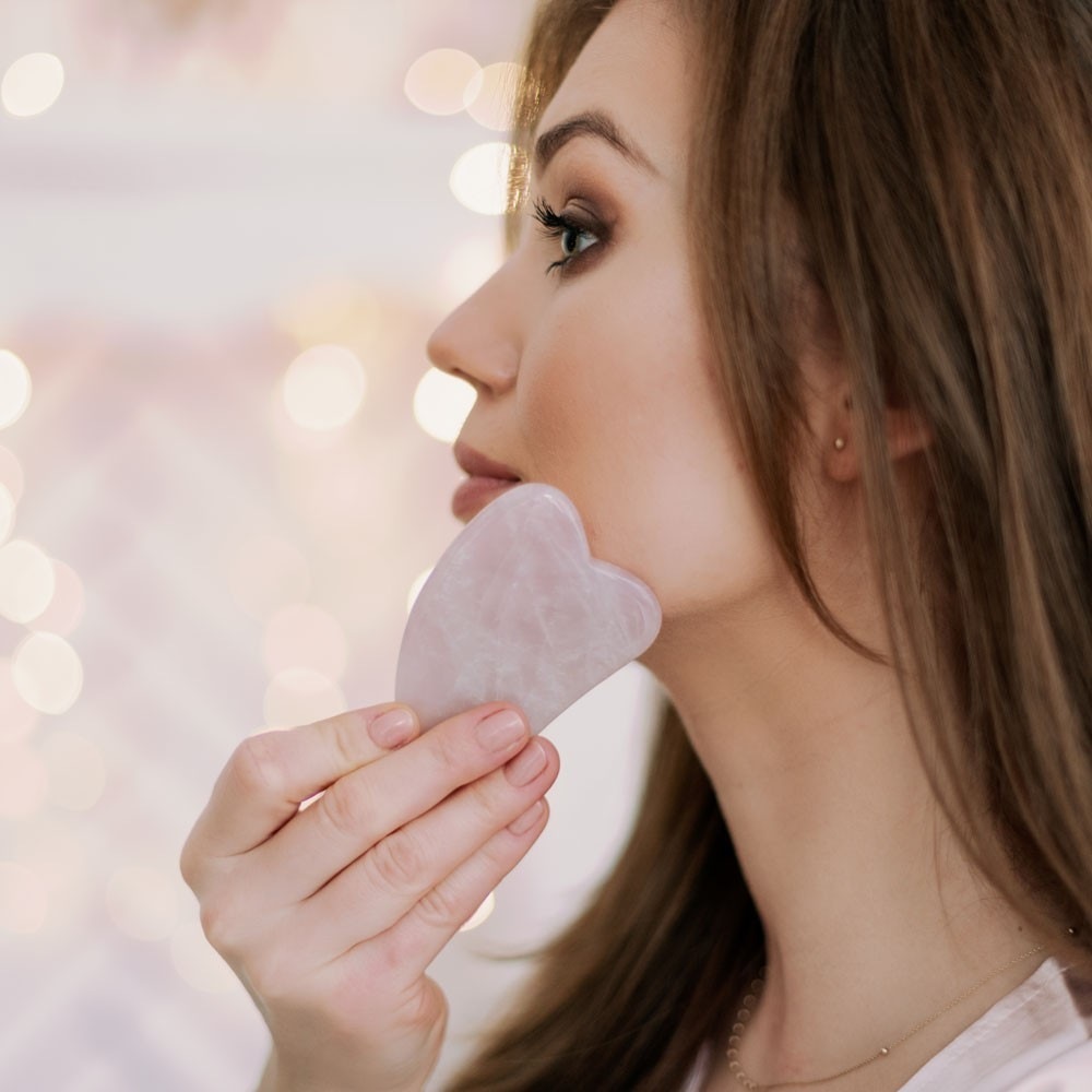 Crystallove rožu kvarca sejas masieris – 1 gab.
